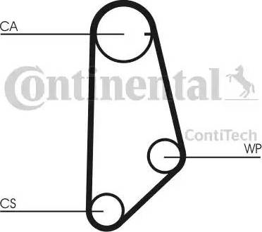 CONTINENTAL CT 635 - Ремінь ГРМ autozip.com.ua