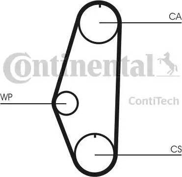 CONTINENTAL CT629 - Ремінь ГРМ autozip.com.ua