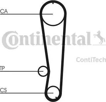 CONTINENTAL CT674 - Ремінь ГРМ autozip.com.ua