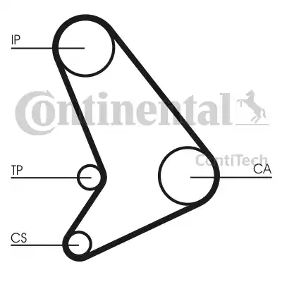 Continental CT512 - Ремінь ГРМ autozip.com.ua