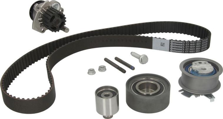 CONTINENTAL CT1051WP3 - Водяний насос + комплект зубчатого ременя autozip.com.ua