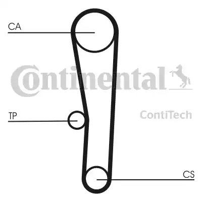 Continental CT1062 - Ремінь ГРМ autozip.com.ua