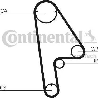 Continental CT 1001 - Ремінь ГРМ autozip.com.ua