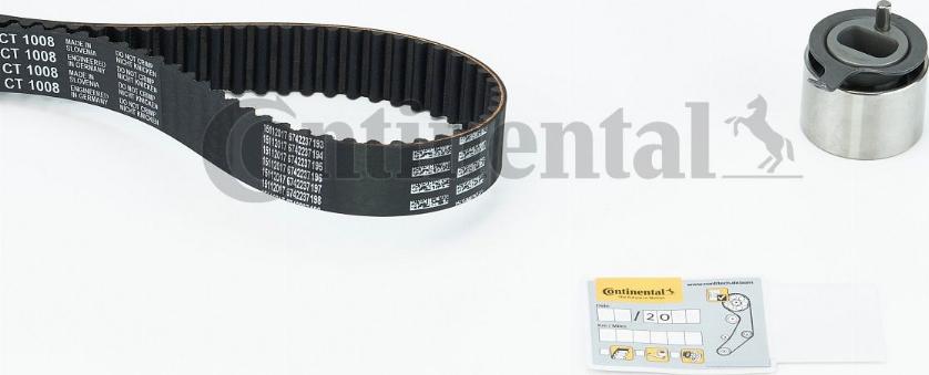 Contitech CT1008K2 - Комплект ременя ГРМ autozip.com.ua