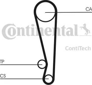 CONTINENTAL CT 1024 K1 - Комплект ременя ГРМ autozip.com.ua