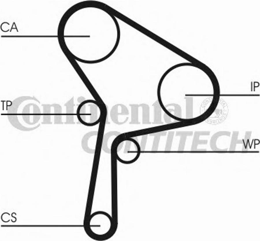 Contitech CT1025WP1 - --- autozip.com.ua