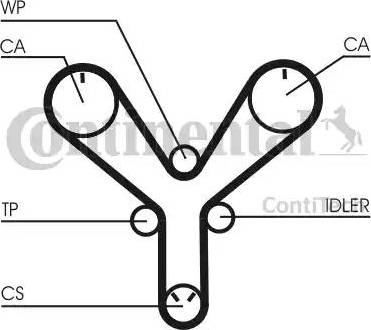 CONTINENTAL CT 1147 - Ремінь ГРМ autozip.com.ua