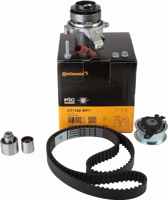 CONTINENTAL CT1168WP1 - Водяний насос + комплект зубчатого ременя autozip.com.ua