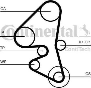 Continental CT1162WP1 - Комплект ременя ГРМ autozip.com.ua