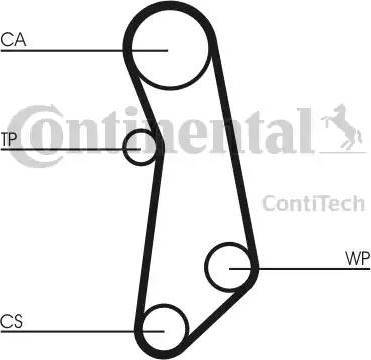 Continental CT1114K1 - Комплект ременя ГРМ autozip.com.ua