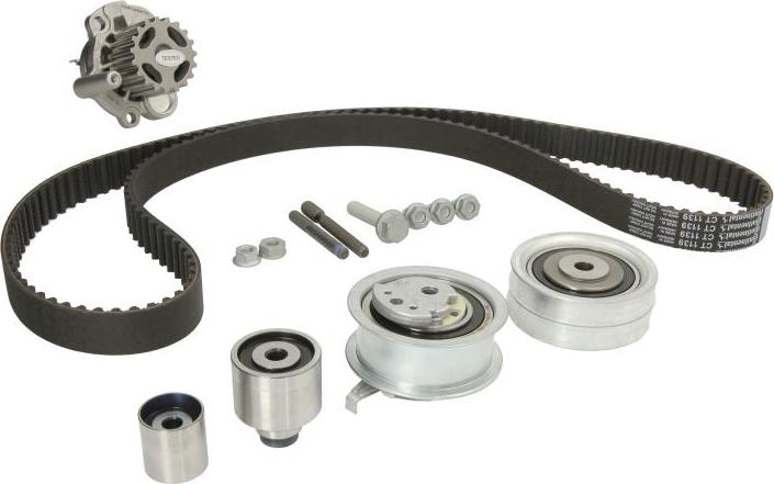 CONTINENTAL CT1139WP2 - Водяний насос + комплект зубчатого ременя autozip.com.ua