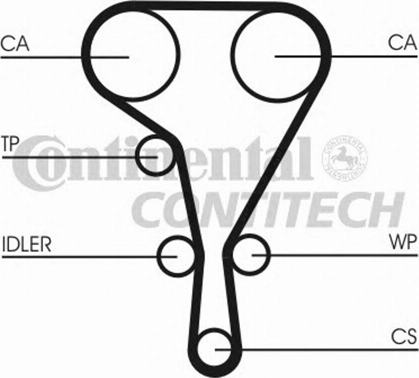 Contitech CT1130WP1 - --- autozip.com.ua