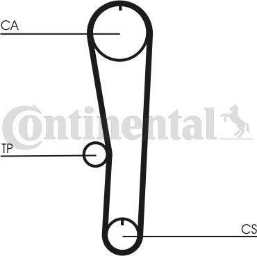 Contitech CT 1132 - Ремінь ГРМ autozip.com.ua