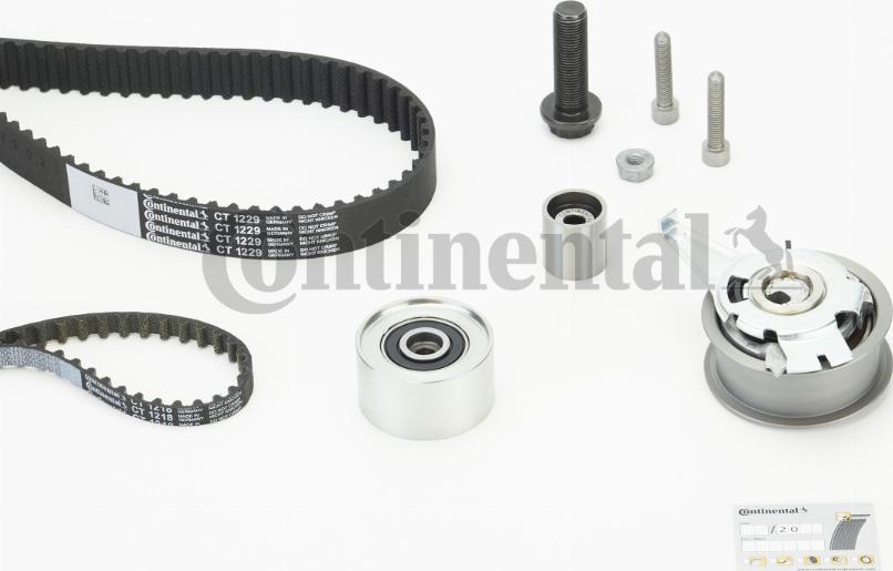 CONTINENTAL CT1229K2PRO - Комплект ременя ГРМ autozip.com.ua