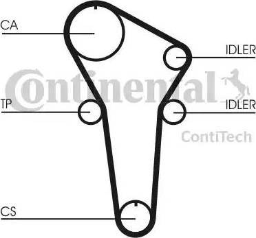 Continental CT899 - Ремінь ГРМ autozip.com.ua