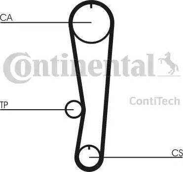CONTINENTAL CT 895 - Ремінь ГРМ autozip.com.ua
