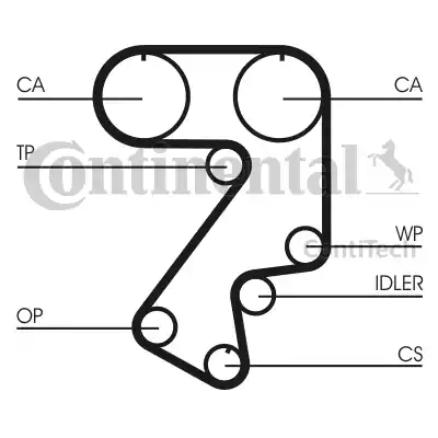 Continental CT859 - Ремінь ГРМ autozip.com.ua