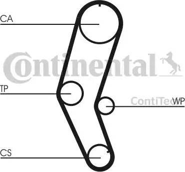 CONTINENTAL CT 856 - Ремінь ГРМ autozip.com.ua