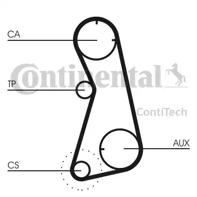 CONTINENTAL CT 869 - Ремінь ГРМ autozip.com.ua