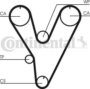CONTINENTAL CT 805 K1 - Комплект ременя ГРМ autozip.com.ua