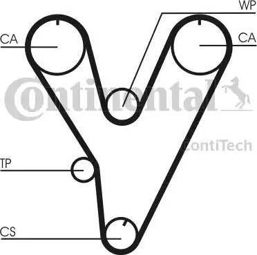Continental CT805 - Ремінь ГРМ autozip.com.ua