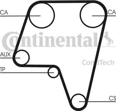 CONTINENTAL CT819 - Ремінь ГРМ autozip.com.ua
