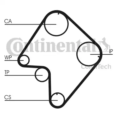 Continental CT832 - Ремінь ГРМ autozip.com.ua