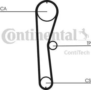 CONTINENTAL CT 824 - Ремінь ГРМ autozip.com.ua