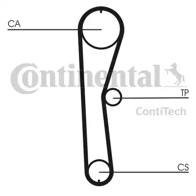 CONTINENTAL CT 824 - Ремінь ГРМ autozip.com.ua