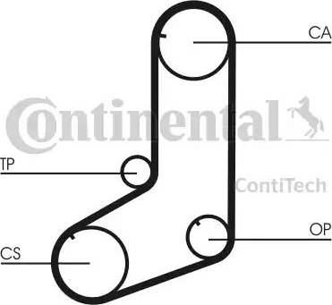 CONTINENTAL CT 825 - Ремінь ГРМ autozip.com.ua
