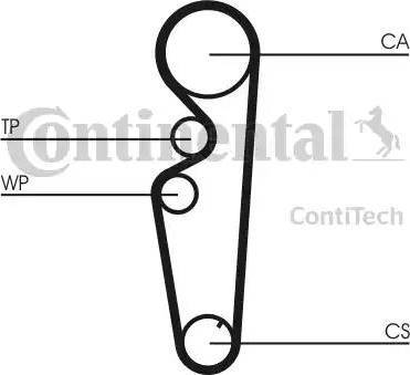 Continental CT878K1 - Комплект ременя ГРМ autozip.com.ua