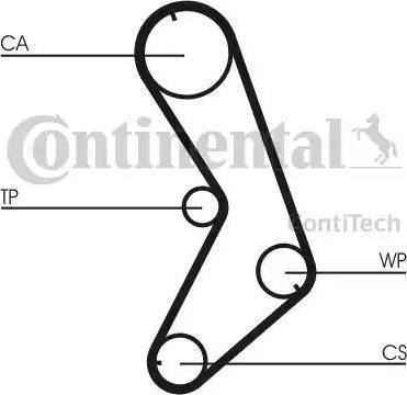 Continental CT741 - Ремінь ГРМ autozip.com.ua