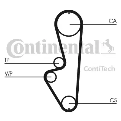 Continental CT765 - Ремінь ГРМ autozip.com.ua