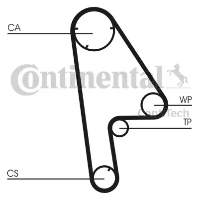 Continental CT763 - Ремінь ГРМ autozip.com.ua