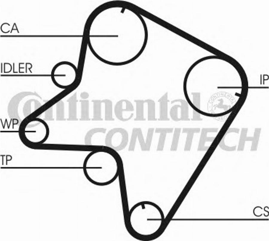 CONTINENTAL CT762K1 - Комплект ременя ГРМ autozip.com.ua