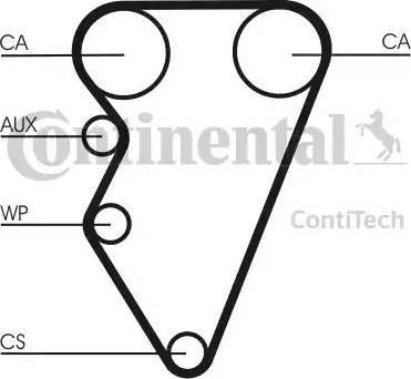 CONTINENTAL CT 708 - Ремінь ГРМ autozip.com.ua