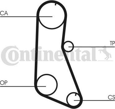 CONTITECH CT716 - Ремінь ГРМ autozip.com.ua