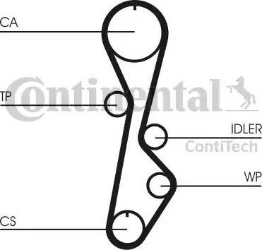 Continental CT785 - Ремінь ГРМ autozip.com.ua