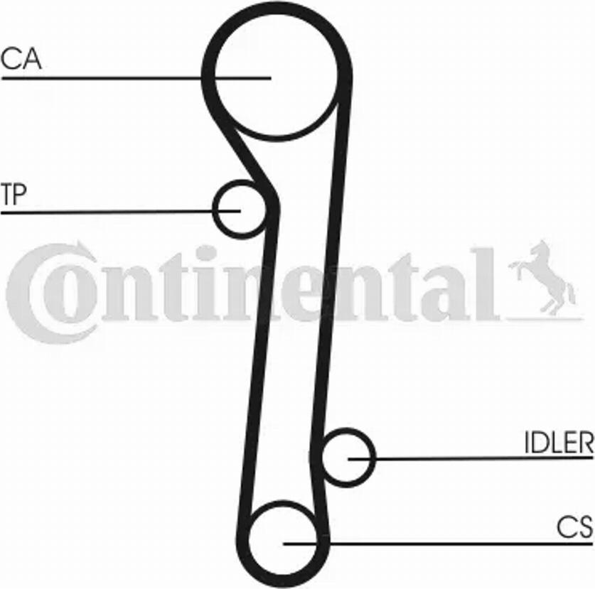 Contitech CT781K1 - Комплект ременя ГРМ autozip.com.ua