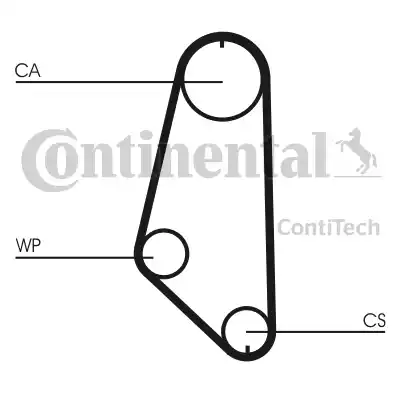 Continental CT720 - Паразитний / Провідний ролик, зубчастий ремінь autozip.com.ua