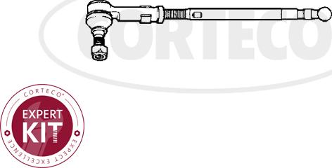 Corteco 49400877 - Поперечна рульова тяга autozip.com.ua