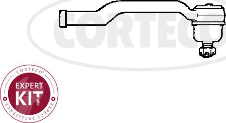 Corteco 49401490 - Наконечник рульової тяги, кульовий шарнір autozip.com.ua