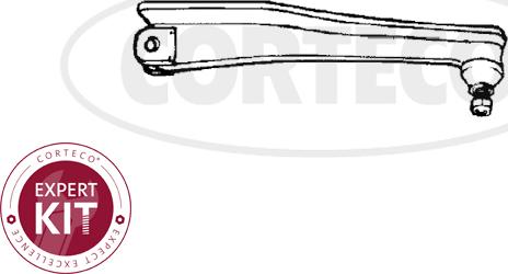 Corteco 49401049 - Наконечник рульової тяги, кульовий шарнір autozip.com.ua