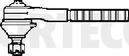 Corteco 49401385 - Наконечник рульової тяги, кульовий шарнір autozip.com.ua