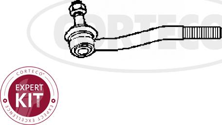 Corteco 49401243 - Наконечник рульової тяги, кульовий шарнір autozip.com.ua