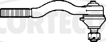 Corteco 49401254 - Наконечник рульової тяги, кульовий шарнір autozip.com.ua