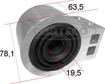 Corteco 49403033 - Сайлентблок, важеля підвіски колеса autozip.com.ua