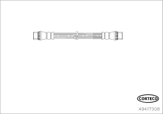 Corteco 49417308 - Гальмівний шланг autozip.com.ua