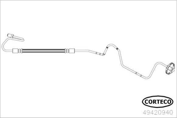 Corteco 49420940 - Гальмівний шланг autozip.com.ua