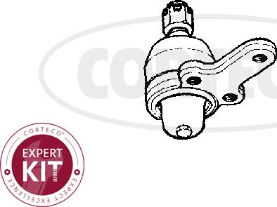 Corteco 49395843 - Шарова опора, несучий / направляючий шарнір autozip.com.ua